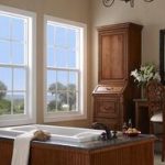 double hung bathroom windows